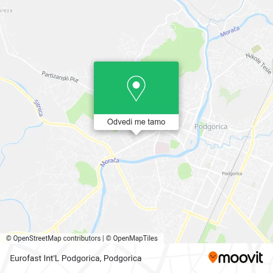 Eurofast Int'L Podgorica mapa