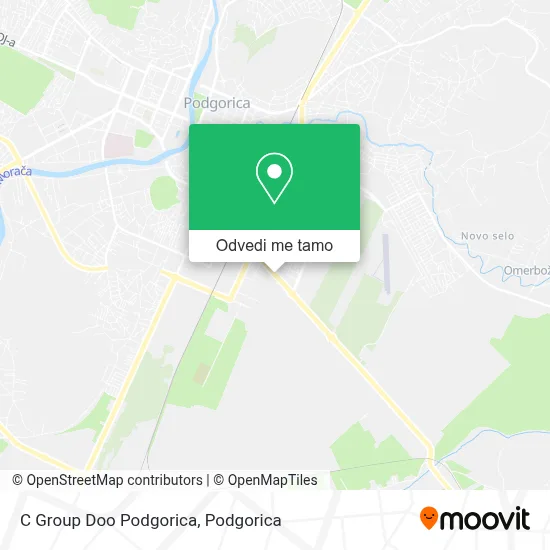 C Group Doo Podgorica mapa