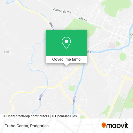 Turbo Centar mapa