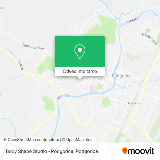 Body Shape Studio - Podgorica mapa