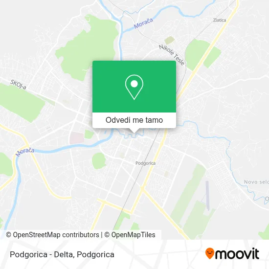 Podgorica - Delta mapa