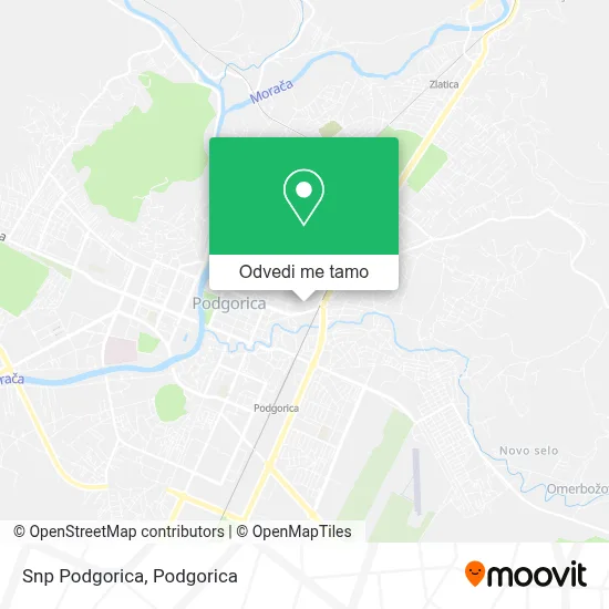 Snp Podgorica mapa