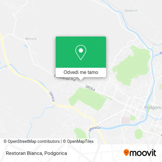 Restoran Bianca mapa