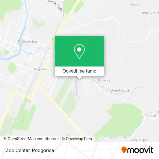 Zoo Centar mapa