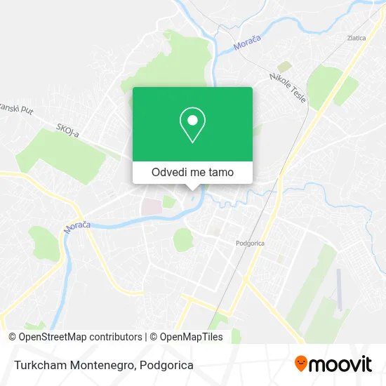 Turkcham Montenegro mapa