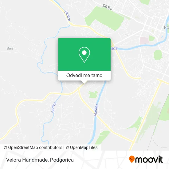 Velora Handmade mapa