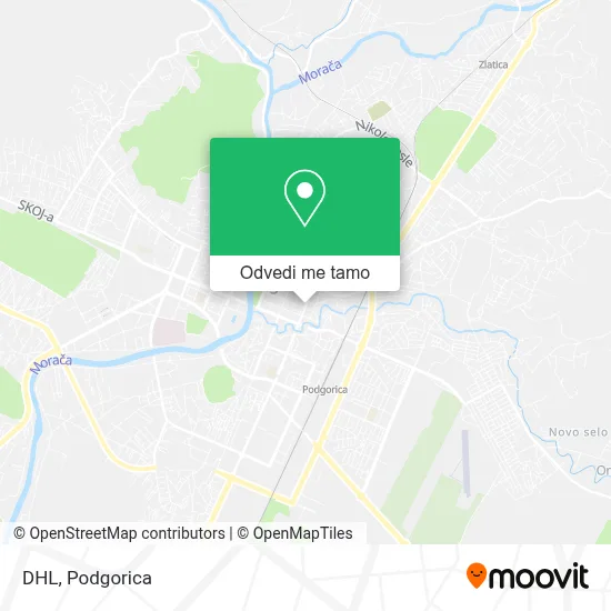 DHL mapa