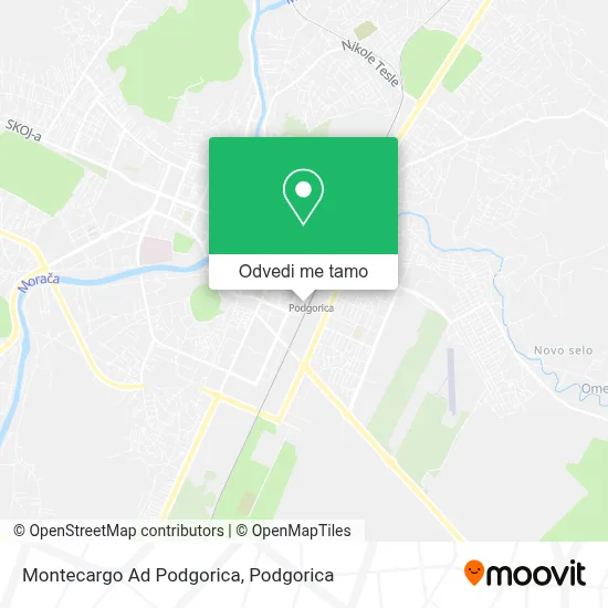 Montecargo Ad Podgorica mapa