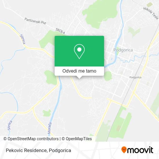 Pekovic Residence mapa