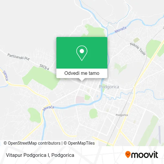 Vitapur Podgorica I mapa