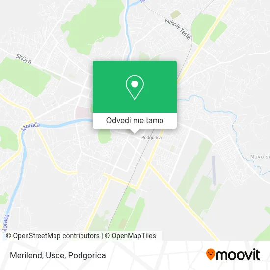 Merilend, Usce mapa