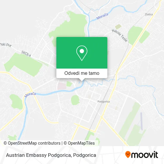 Austrian Embassy Podgorica mapa