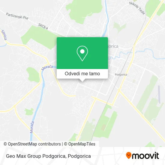 Geo Max Group Podgorica mapa