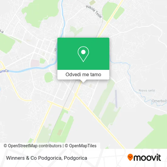 Winners & Co Podgorica mapa