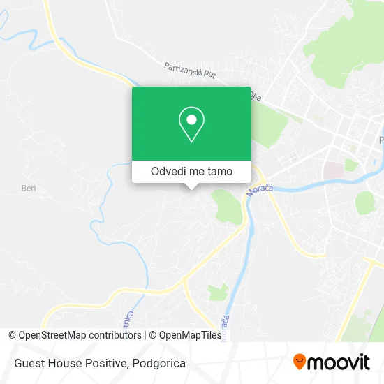 Guest House Positive mapa