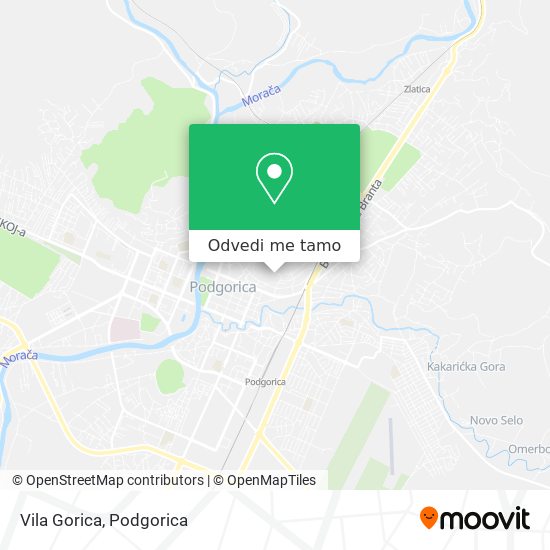 Vila Gorica mapa