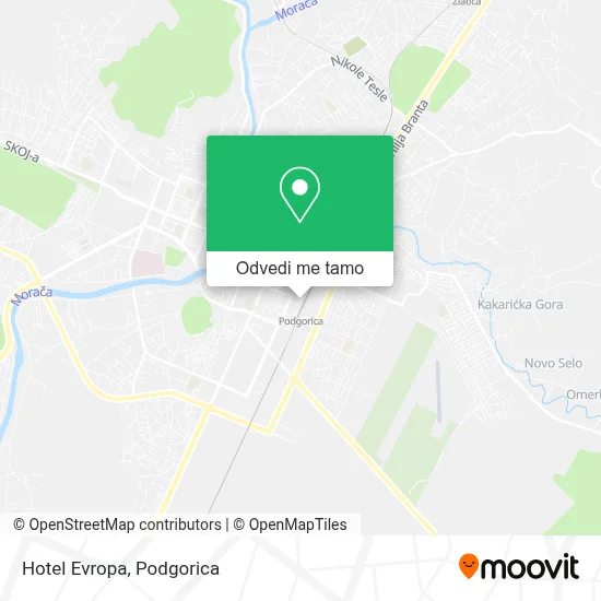 Hotel Evropa mapa