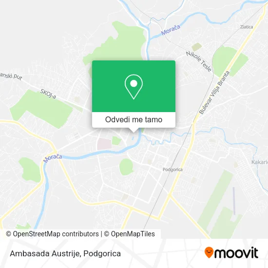 Ambasada Austrije mapa