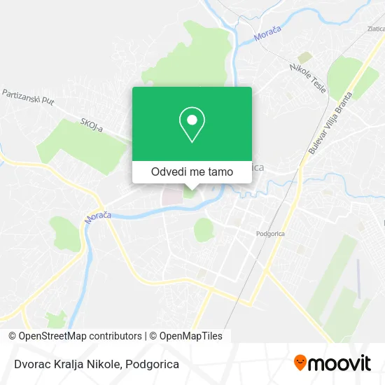 Dvorac Kralja Nikole mapa