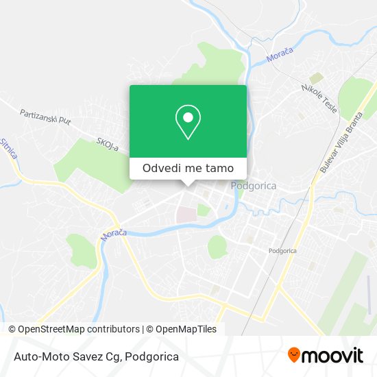 Auto-Moto Savez Cg mapa