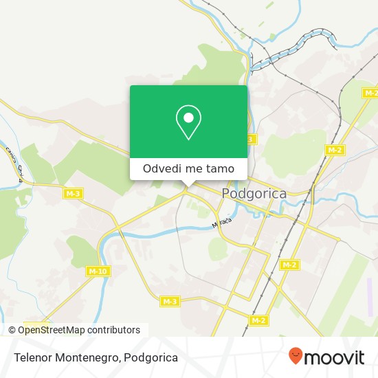 Telenor Montenegro mapa