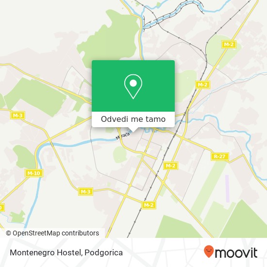 Montenegro Hostel mapa