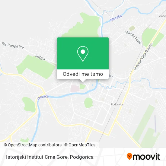 Istorijski Institut Crne Gore mapa