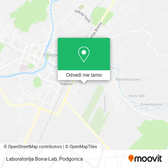 Laboratorija Bona-Lab mapa