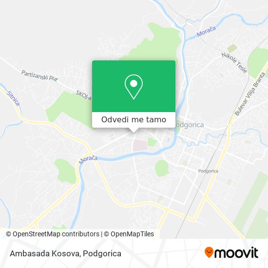 Ambasada Kosova mapa