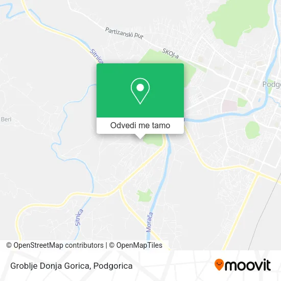 Groblje Donja Gorica mapa