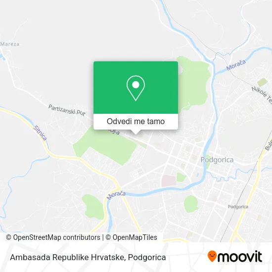 Ambasada Republike Hrvatske mapa