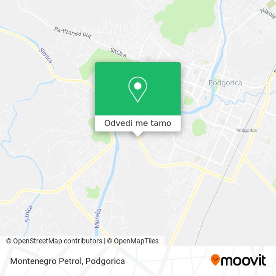 Montenegro Petrol mapa