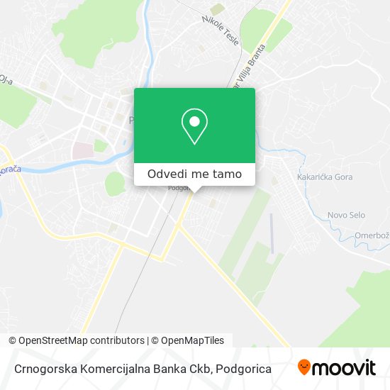 Crnogorska Komercijalna Banka Ckb mapa