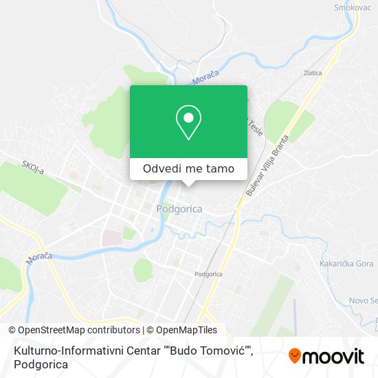 Kulturno-Informativni Centar ""Budo Tomović"" mapa