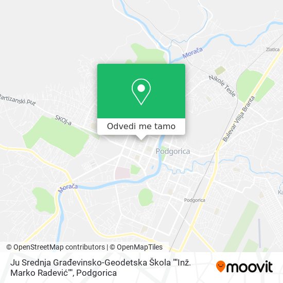 Ju Srednja Građevinsko-Geodetska Škola ""Inž. Marko Radević"" mapa