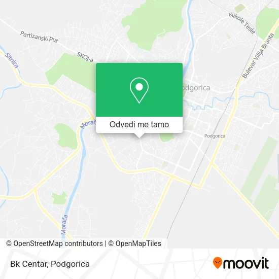 Bk Centar mapa