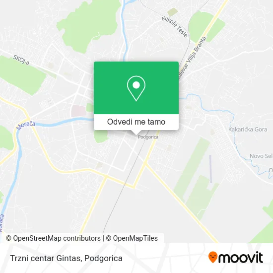 Trzni centar Gintas mapa