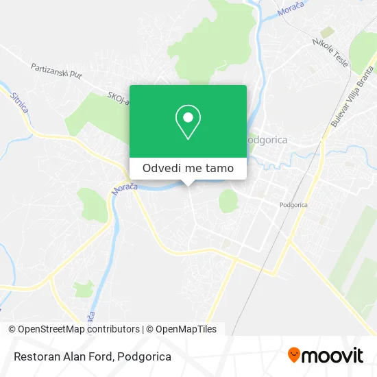 Restoran Alan Ford mapa