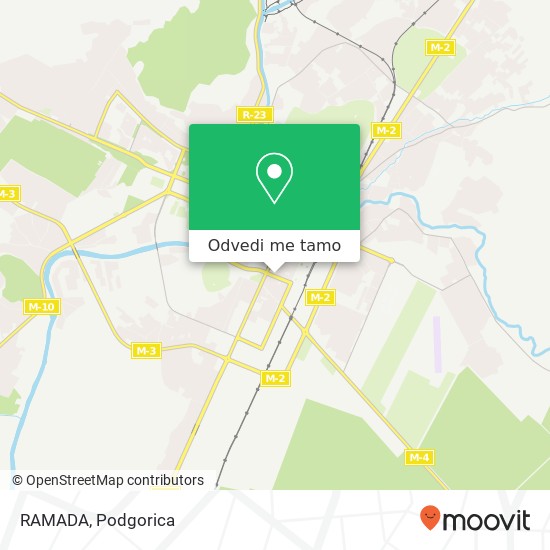 RAMADA, Podgorica, Podgorica, 81000 mapa