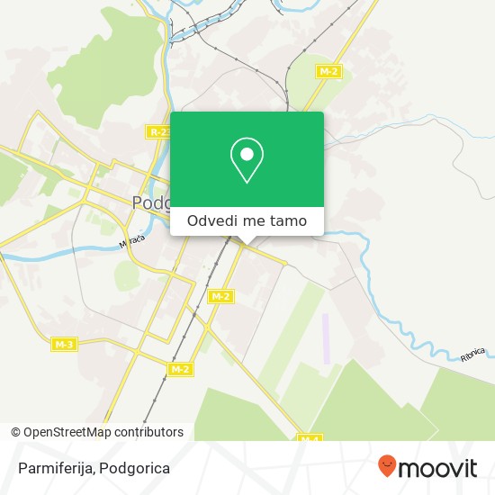 Parmiferija, Bulevar Pera Četkovića Podgorica, Podgorica, 81000 mapa