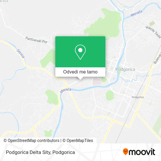 Podgorica Delta Sity mapa