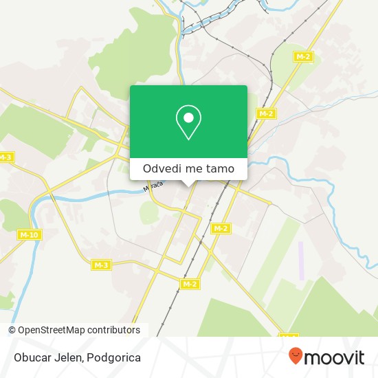 Obucar Jelen, Ulica Božane Vučinić Podgorica, Podgorica, 81000 mapa