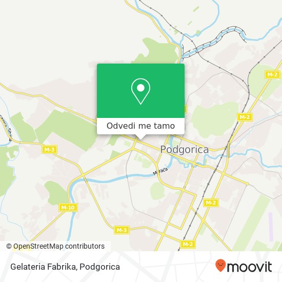Gelateria Fabrika, Bulevar Svetog Petra Cetinjskog Podgorica, Podgorica, 81000 mapa