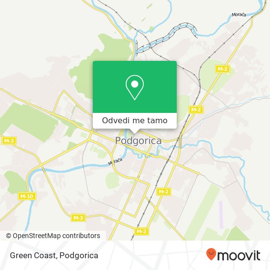 Green Coast, Ulica Stanka Dragojevica Podgorica, Podgorica mapa