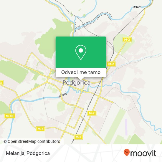 Melanija, Ulica Hercegovačka Podgorica, Podgorica, 81000 mapa