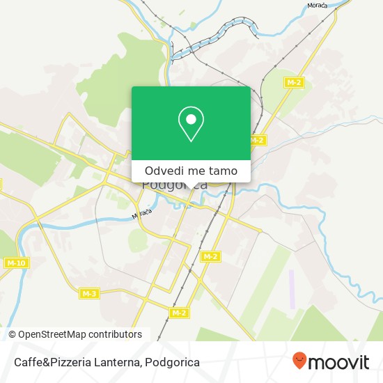 Caffe&Pizzeria Lanterna, 41 Ulica Marka Miljanova Podgorica, Podgorica, 81000 mapa