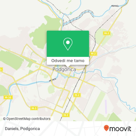 Daniels, Ulica Hercegovačka Podgorica, Podgorica, 81000 mapa