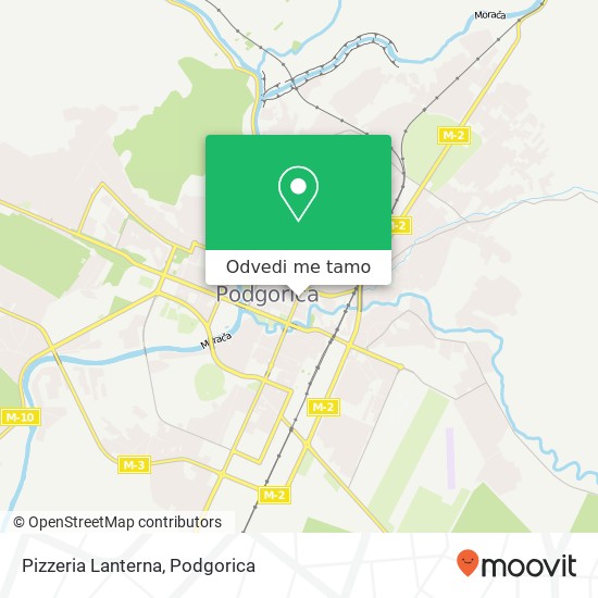 Pizzeria Lanterna, Ulica Marka Miljanova Podgorica, Podgorica, 81000 mapa