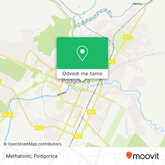 Methatovic, Ulica Mijana Vukova Podgorica, Podgorica, 81000 mapa