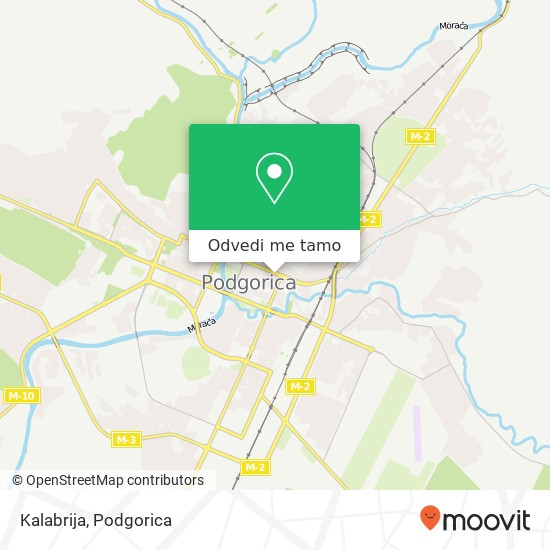Kalabrija, 59 Bulevar Ivana Crnojevića Podgorica, Podgorica, 81000 mapa